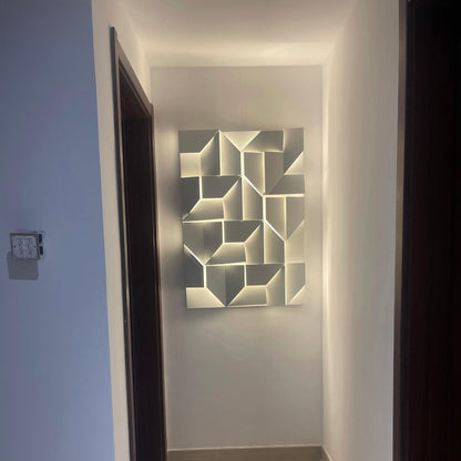LED Diffused Aluminum Wall Sconce Matte White Modern NALANI