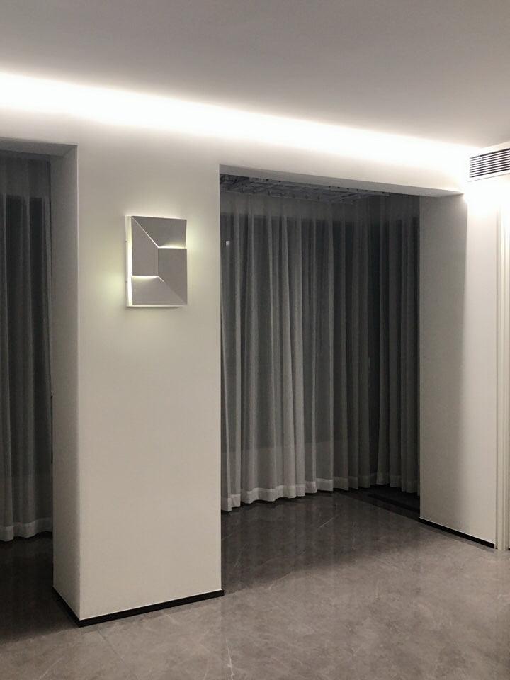 LED Diffused Aluminum Wall Sconce Matte White Modern NALANI