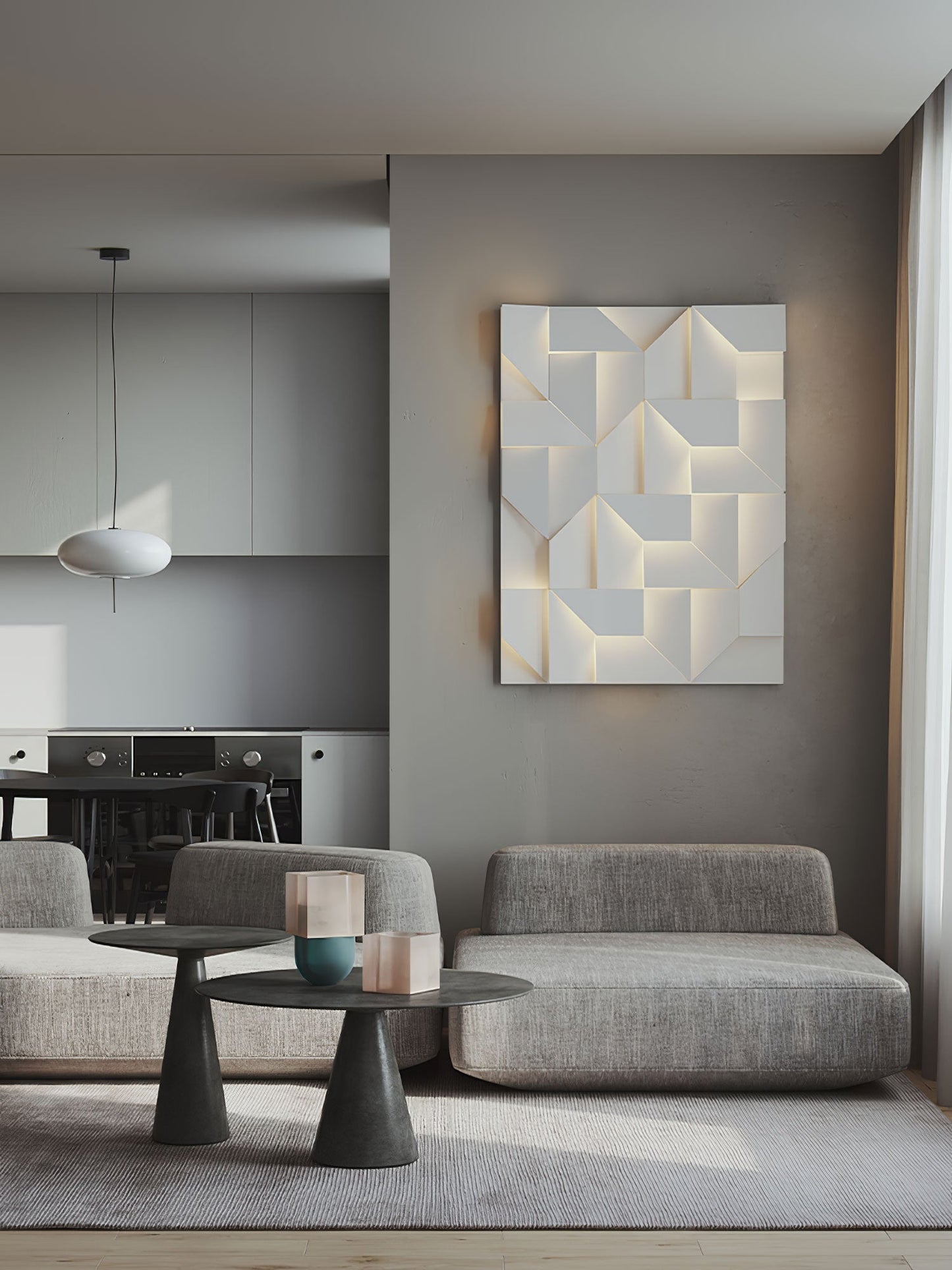 LED Diffused Aluminum Wall Sconce Matte White Modern NALANI