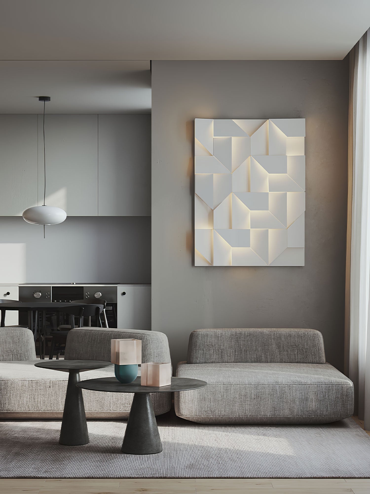 LED Diffused Aluminum Wall Sconce Matte White Modern NALANI