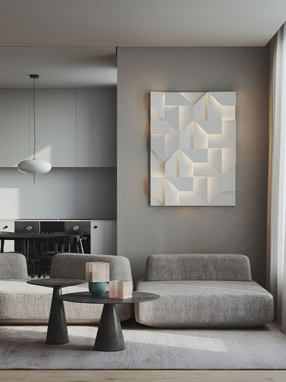 LED Diffused Aluminum Wall Sconce Matte White Modern NALANI
