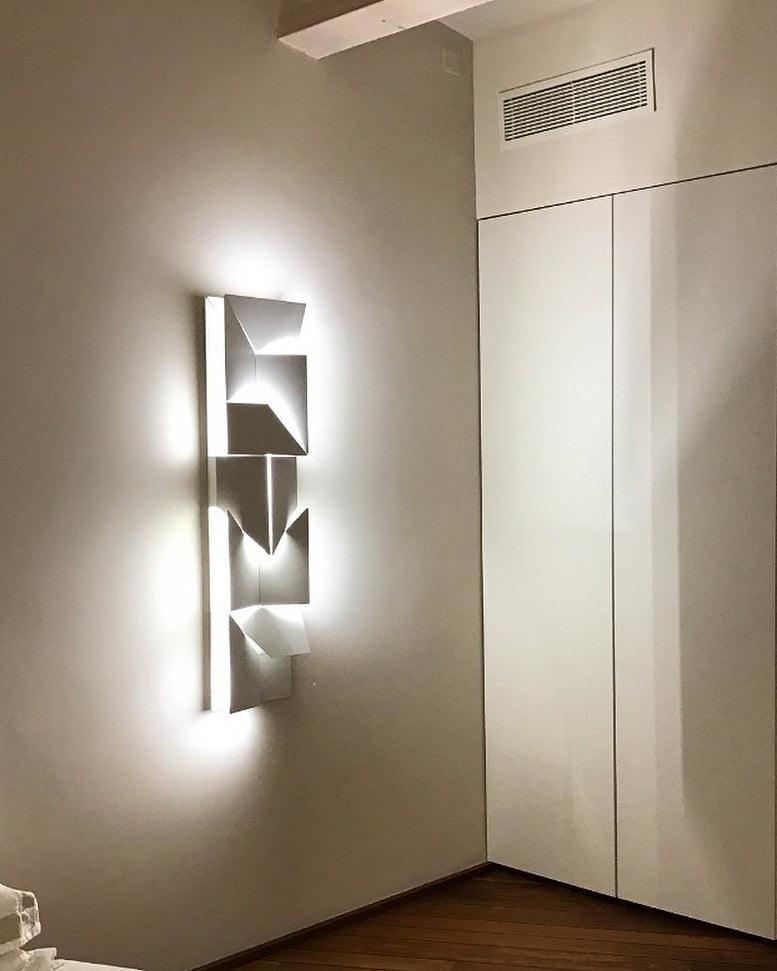 LED Diffused Aluminum Wall Sconce Matte White Modern NALANI
