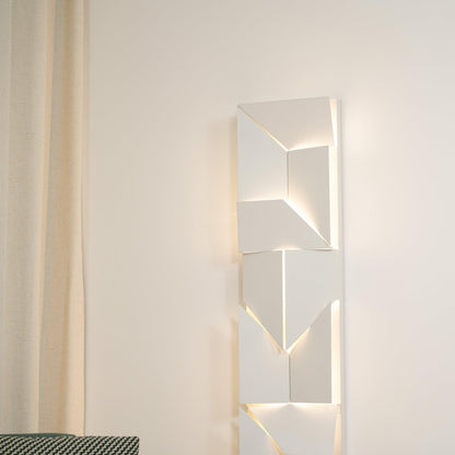 LED Diffused Aluminum Wall Sconce Matte White Modern NALANI