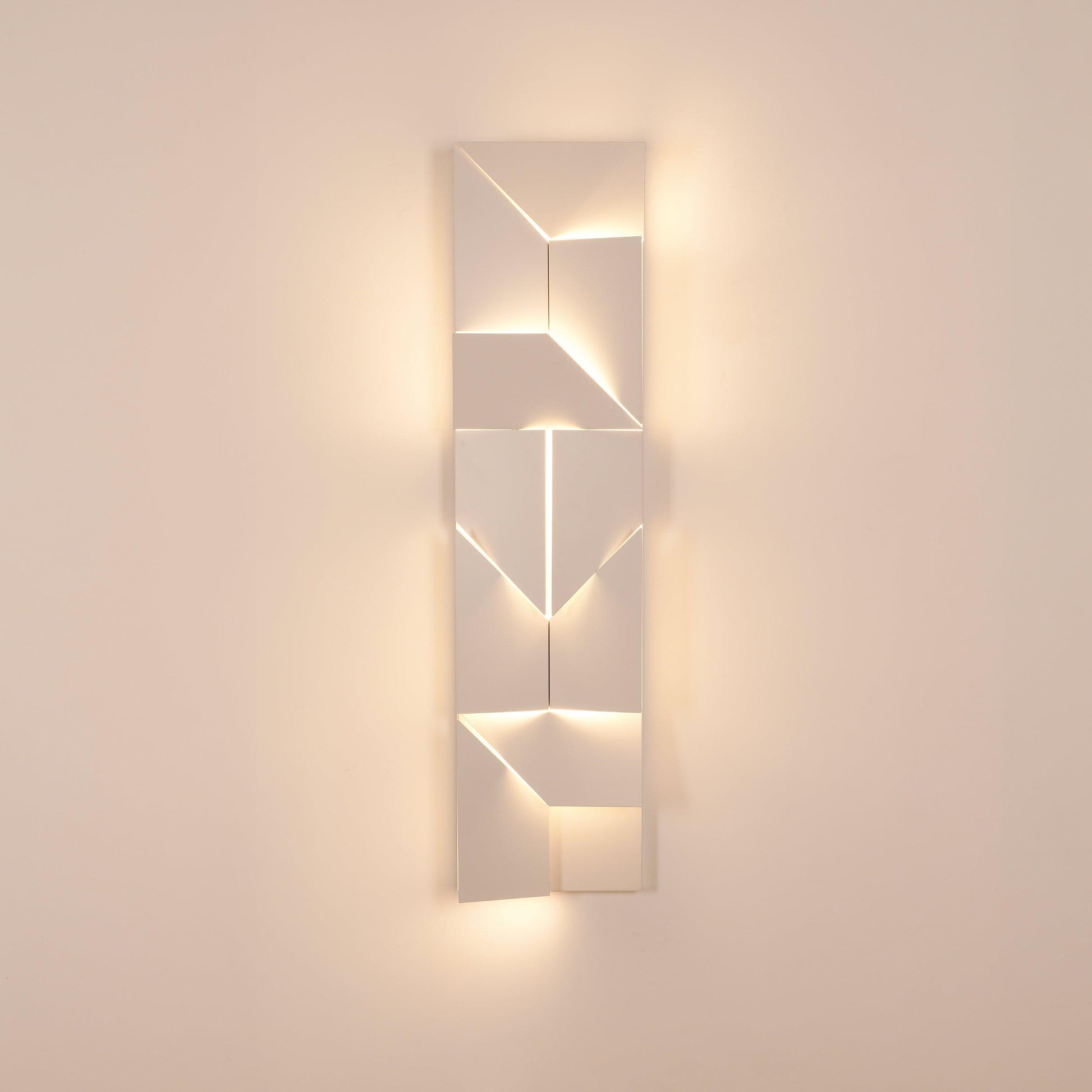 LED Diffused Aluminum Wall Sconce Matte White Modern NALANI