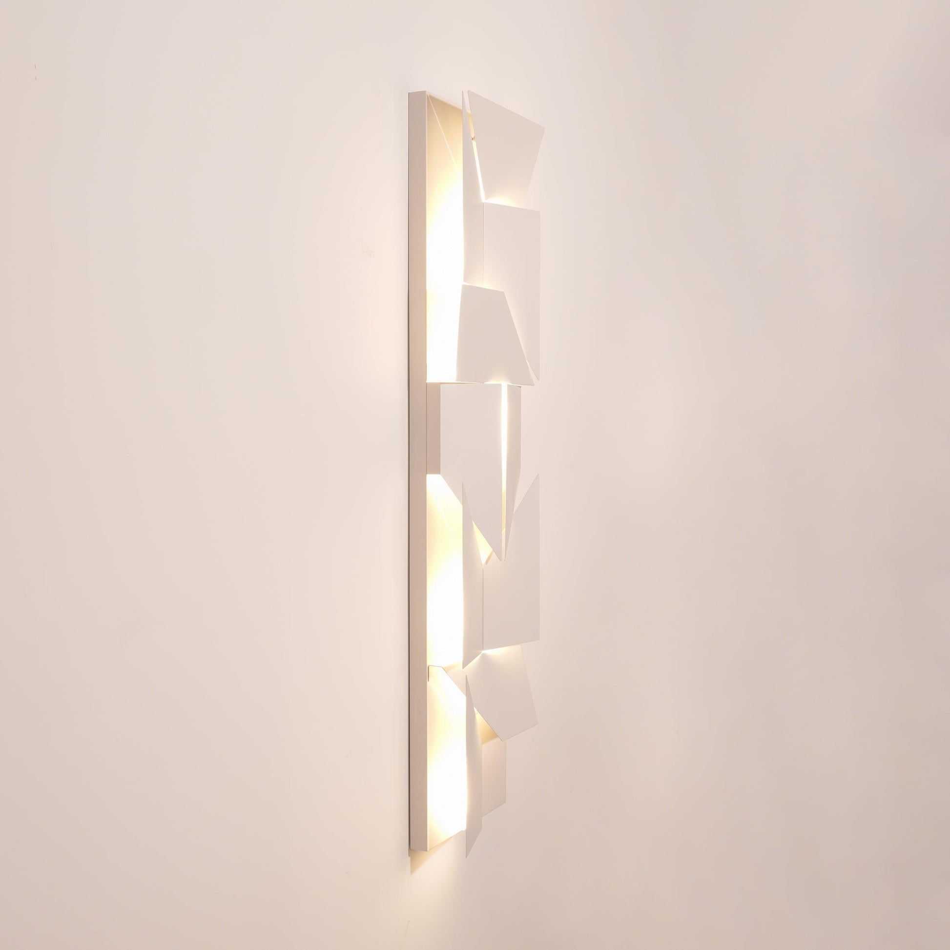 LED Diffused Aluminum Wall Sconce Matte White Modern NALANI