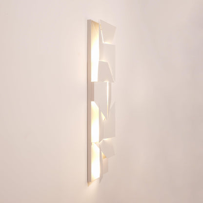 LED Diffused Aluminum Wall Sconce Matte White Modern NALANI