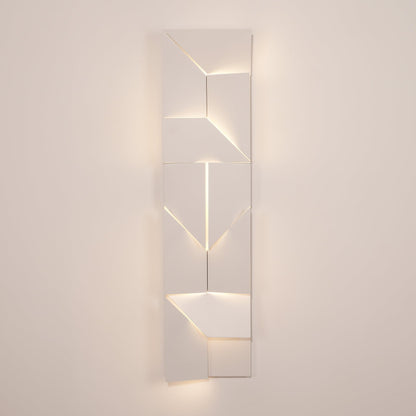LED Diffused Aluminum Wall Sconce Matte White Modern NALANI