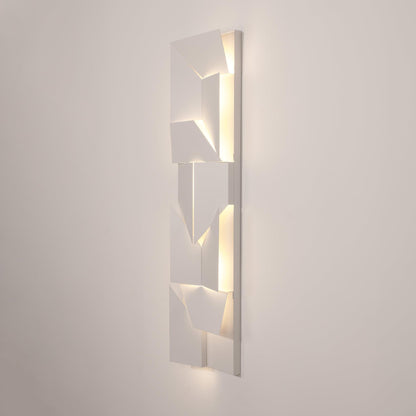 LED Diffused Aluminum Wall Sconce Matte White Modern NALANI