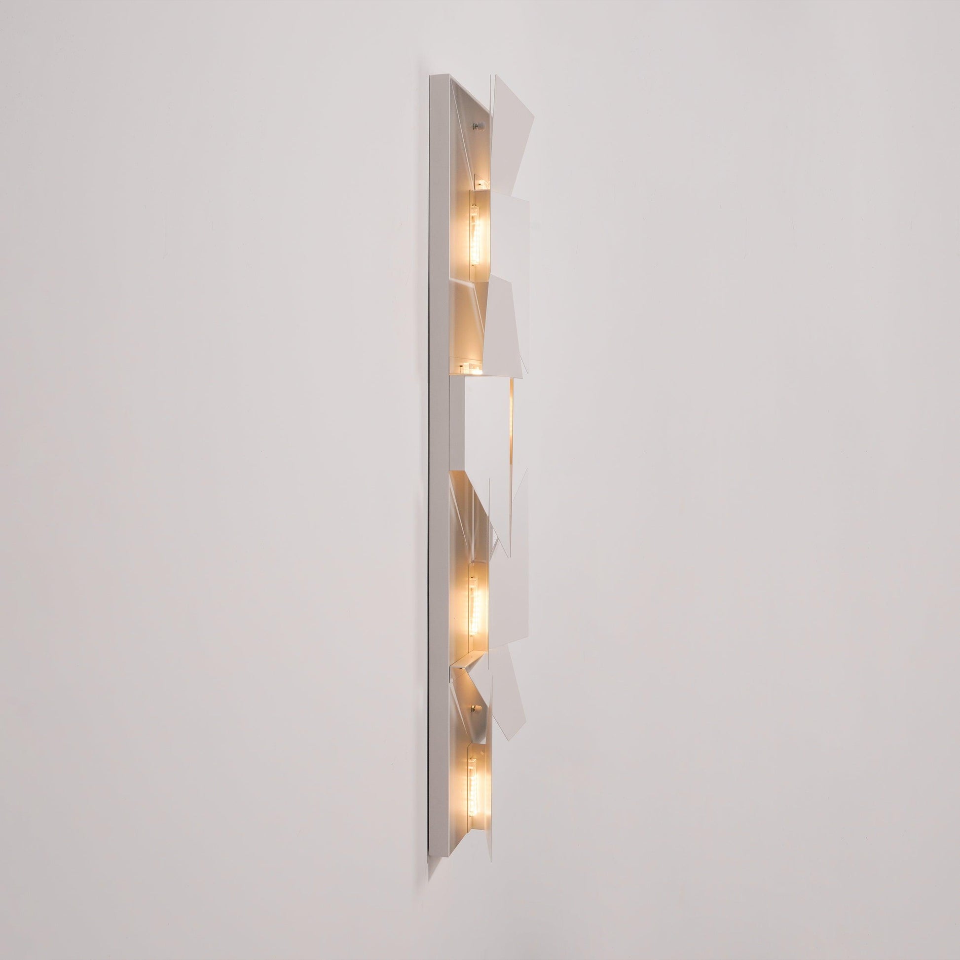 LED Diffused Aluminum Wall Sconce Matte White Modern NALANI