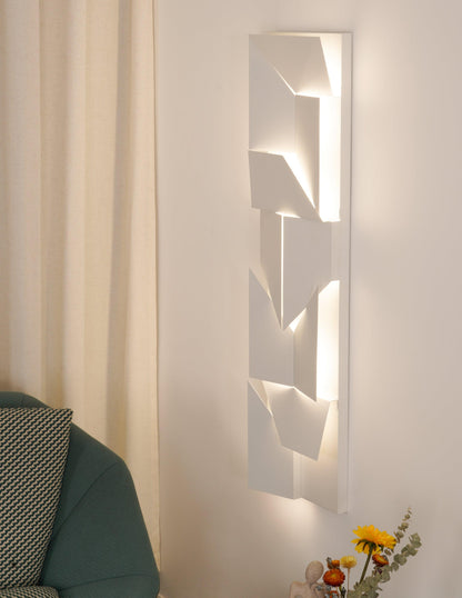 LED Diffused Aluminum Wall Sconce Matte White Modern NALANI