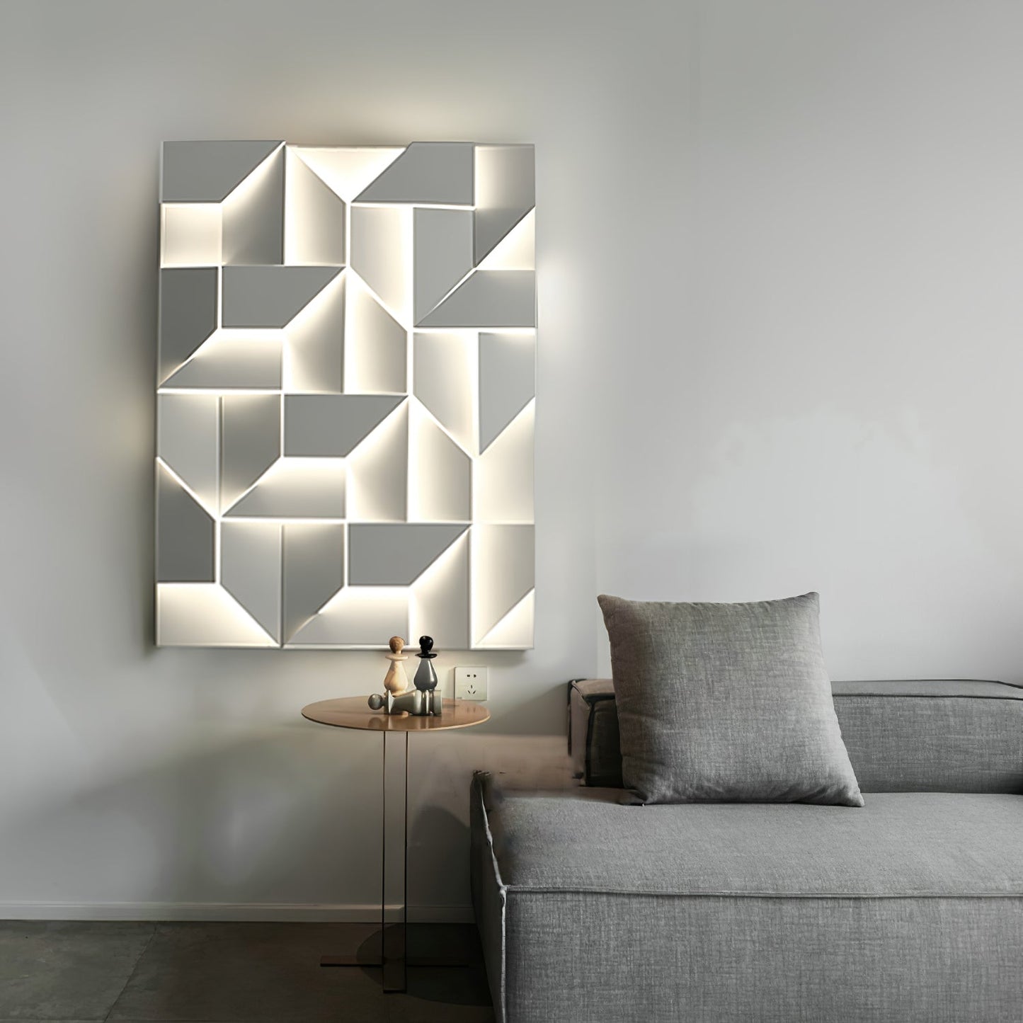 LED Diffused Aluminum Wall Sconce Matte White Modern NALANI