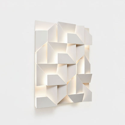 LED Diffused Aluminum Wall Sconce Matte White Modern NALANI