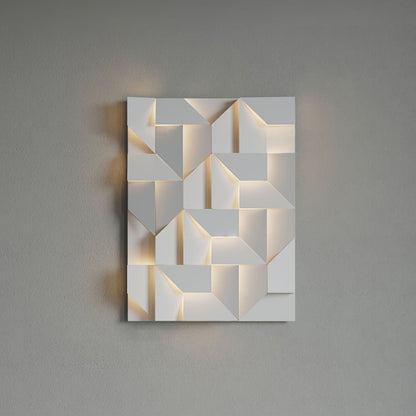 LED Diffused Aluminum Wall Sconce Matte White Modern NALANI