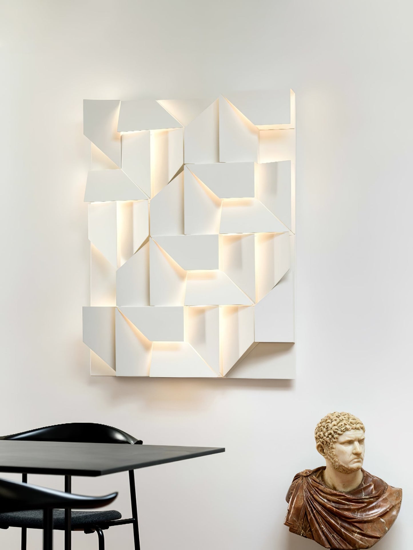 LED Diffused Aluminum Wall Sconce Matte White Modern NALANI
