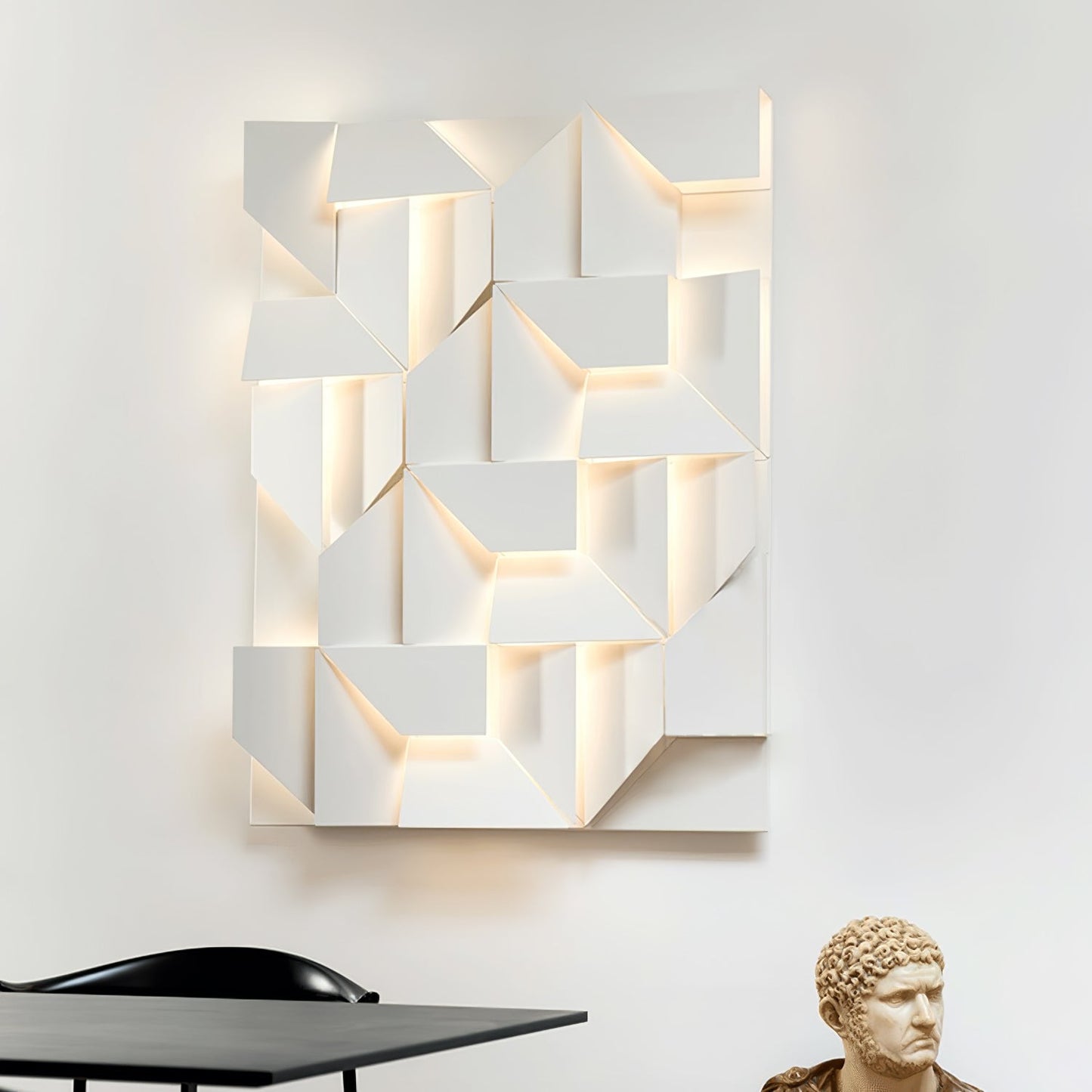 LED Diffused Aluminum Wall Sconce Matte White Modern NALANI