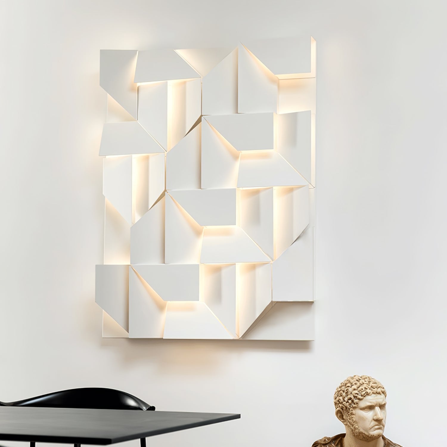 LED Diffused Aluminum Wall Sconce Matte White Modern NALANI