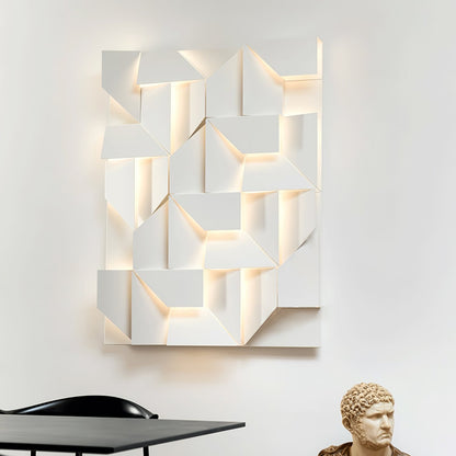 LED Diffused Aluminum Wall Sconce Matte White Modern NALANI
