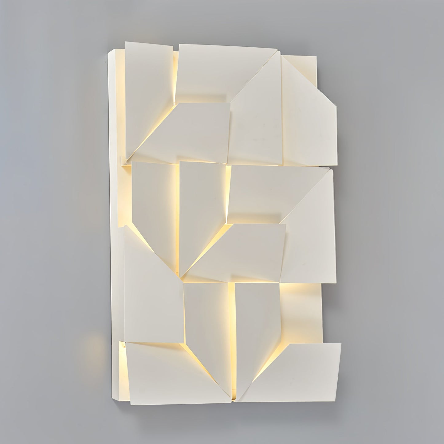 LED Diffused Aluminum Wall Sconce Matte White Modern L 23.6″ x W 31.5″ L 60cm x H 80cm Wired version NALANI