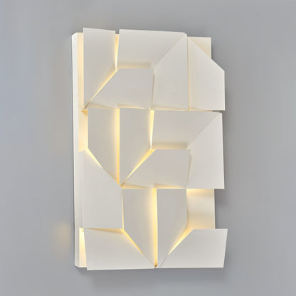 LED Diffused Aluminum Wall Sconce Matte White Modern L 23.6″ x W 31.5″ L 60cm x H 80cm Wired version NALANI