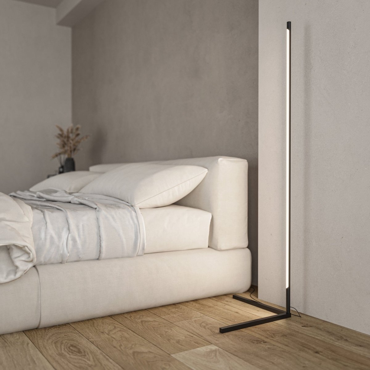 LED Floor Lamp With Remote Control For Adjustable Mood Black NALANI