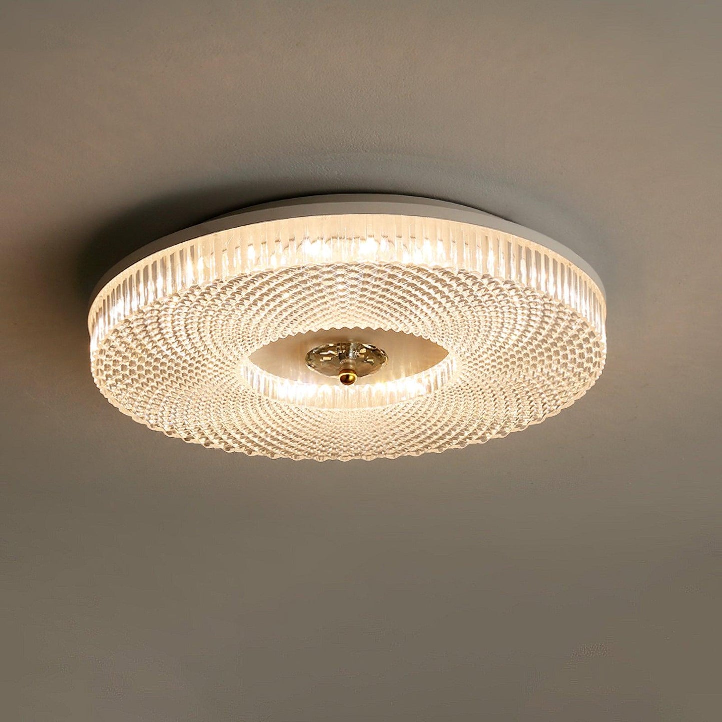 LED Flush Mount Ceiling Light White Diffuser Modern Fixture White NALANI