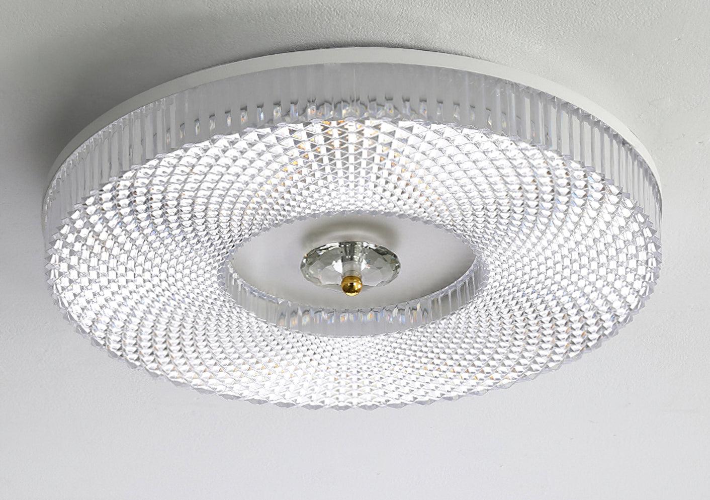LED Flush Mount Ceiling Light White Diffuser Modern Fixture NALANI