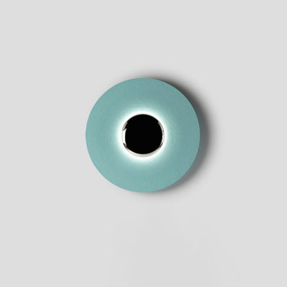 LED Glow Wall Light With Warm Ambient Glare Free Light Blue & Chrome NALANI