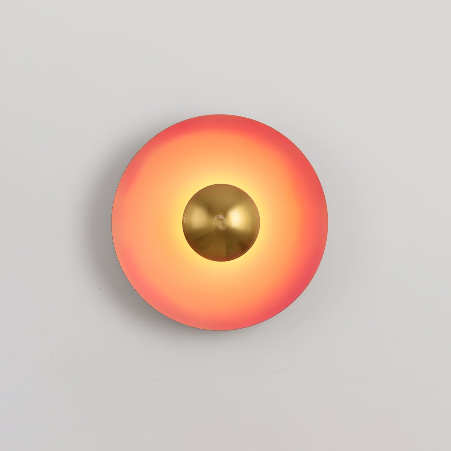 LED Glow Wall Light With Warm Ambient Glare Free Light ∅ 11.8″ x H 11.8″ Orange & Antique copper NALANI