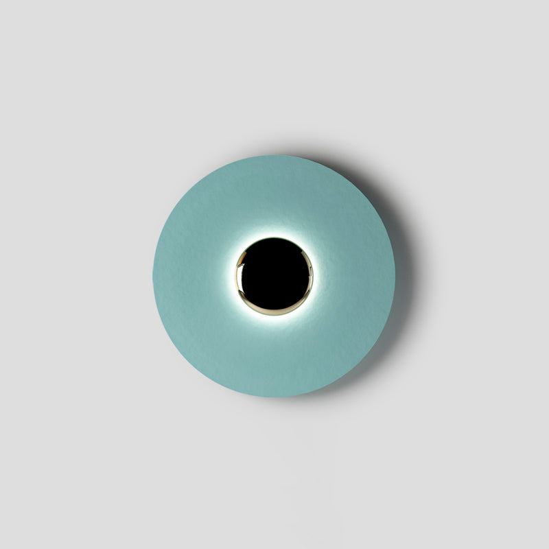 LED Glow Wall Light With Warm Ambient Glare Free Light ∅ 19.7″ x H 19.7″ Blue & Antique copper NALANI