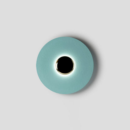 LED Glow Wall Light With Warm Ambient Glare Free Light ∅ 19.7″ x H 19.7″ Blue & Antique copper NALANI