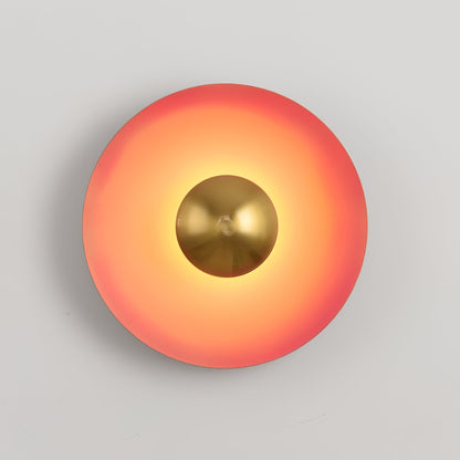 LED Glow Wall Light With Warm Ambient Glare Free Light ∅ 19.7″ x H 19.7″ Orange & Antique copper NALANI