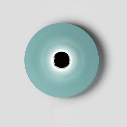 LED Glow Wall Light With Warm Ambient Glare Free Light ∅ 23.6″ x H 23.6″ Blue & Chrome NALANI