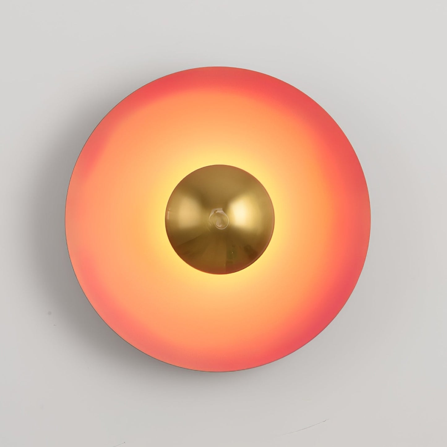 LED Glow Wall Light With Warm Ambient Glare Free Light ∅ 23.6″ x H 23.6″ Orange & Antique copper NALANI