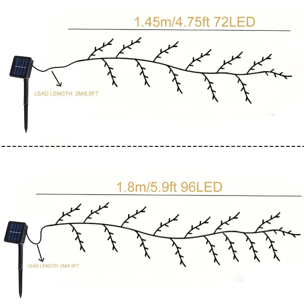 LED Tree Branch Lamp Solar Or USB Powered Vine Lights NALANI