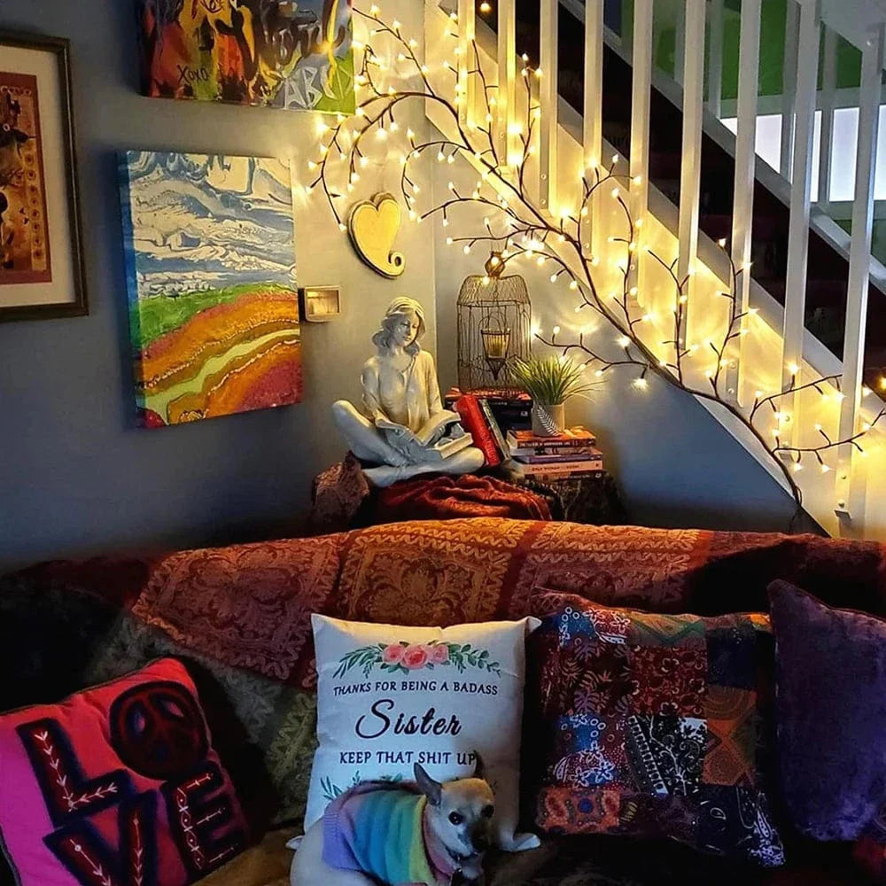 LED Tree Branch Lamp Solar Or USB Powered Vine Lights NALANI