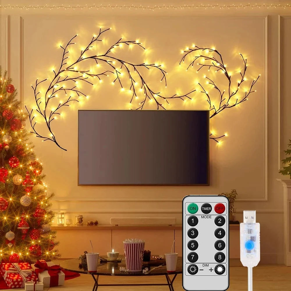 LED Tree Branch Lamp Solar Or USB Powered Vine Lights USB Power NALANI