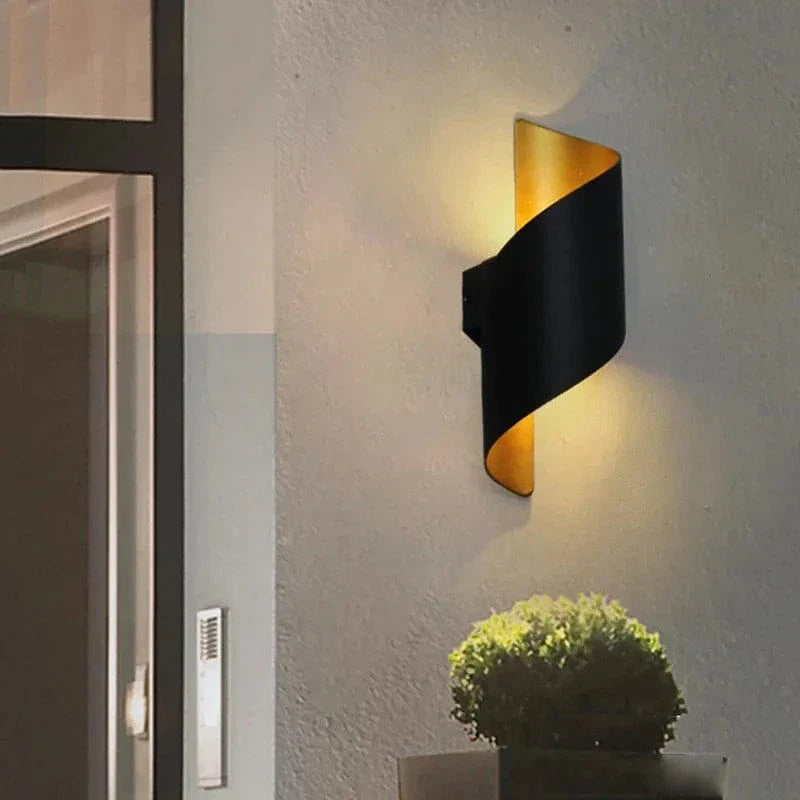 LED Wall Light Spiral Design IP65 Waterproof Aluminium 10W NALANI
