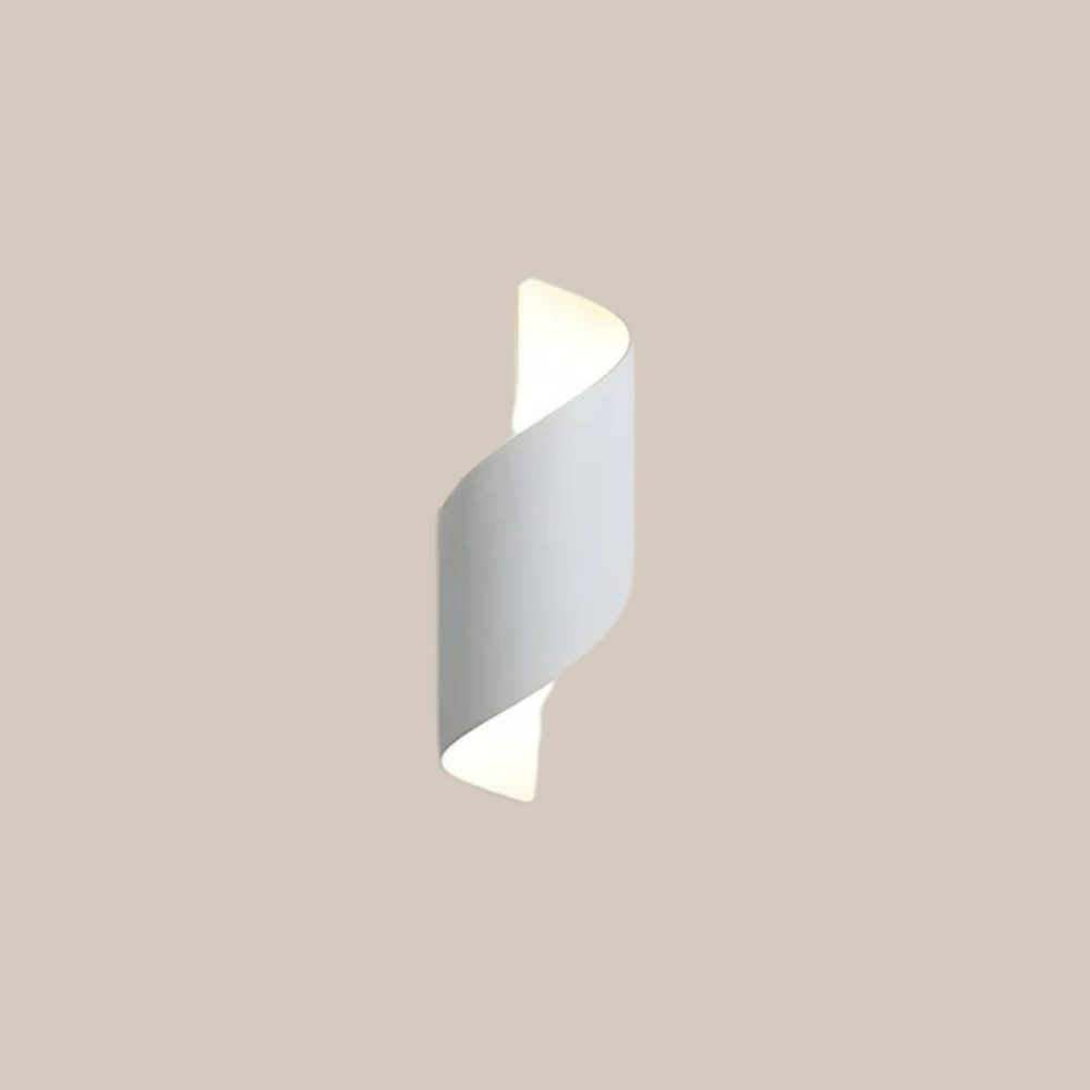 LED Wall Light Spiral Design IP65 Waterproof Aluminium 10W White NALANI
