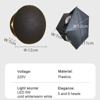 LED Waterproof Outdoor Wall Light IP65 for Garden and Home NALANI