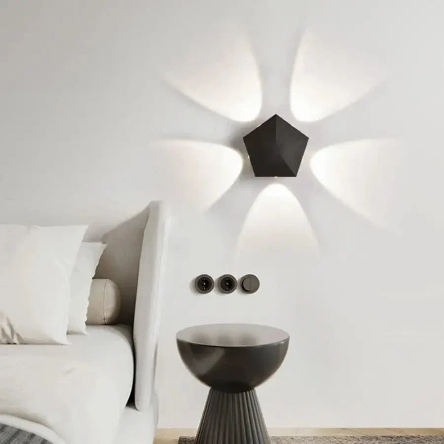 LED Waterproof Outdoor Wall Light IP65 for Garden and Home Cool White(5500-7000K) Style A NALANI