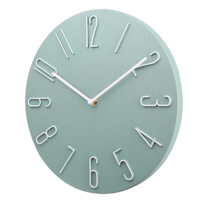 Large Colorful Wall Clock Modern Design For Living Room Green NALANI
