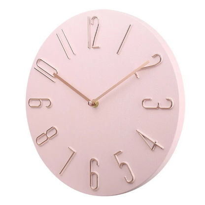 Large Colorful Wall Clock Modern Design For Living Room Pink NALANI