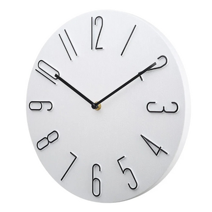 Large Colorful Wall Clock Modern Design For Living Room White NALANI