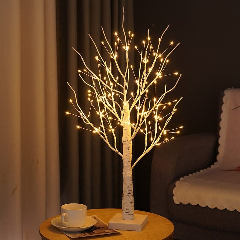 Led Birch Tree Table Lamp With Warm Ambient Lighting NALANI
