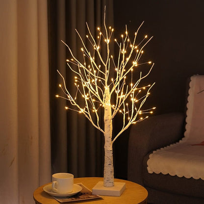 Led Birch Tree Table Lamp With Warm Ambient Lighting NALANI