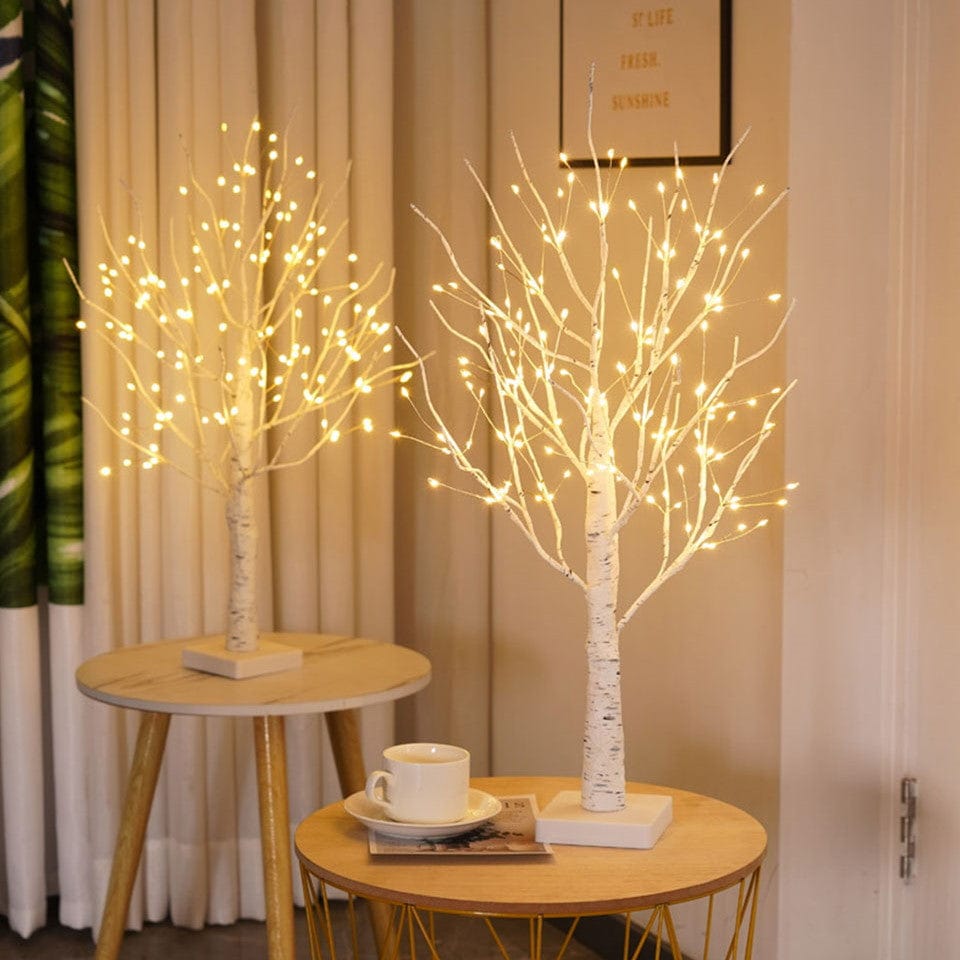 Led Birch Tree Table Lamp With Warm Ambient Lighting NALANI