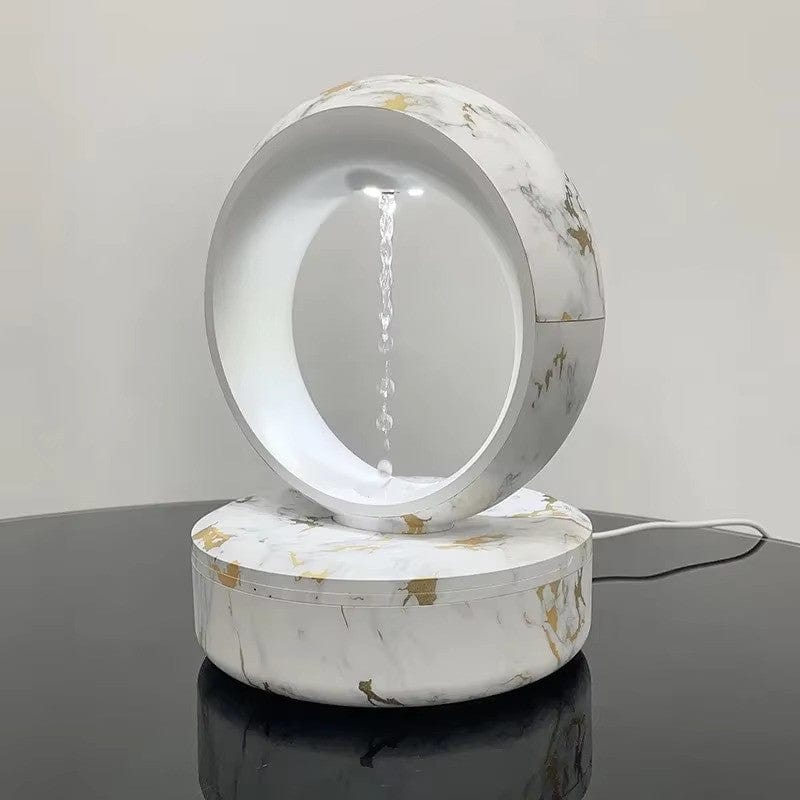 Levitating Water Droplet Ultrasonic Humidifier With LED Round Marble NALANI