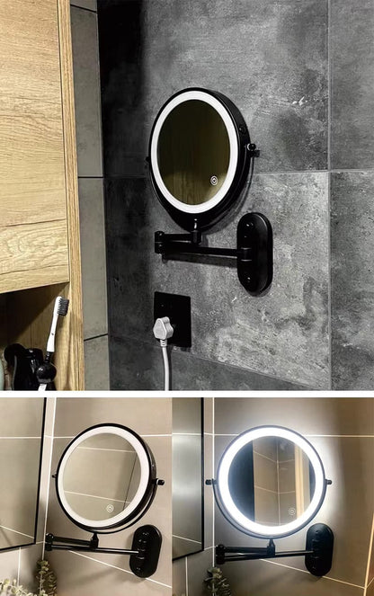 Lighted Makeup Mirror With Rechargeable LED Lighting NALANI