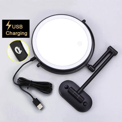 Lighted Makeup Mirror With Rechargeable LED Lighting NALANI