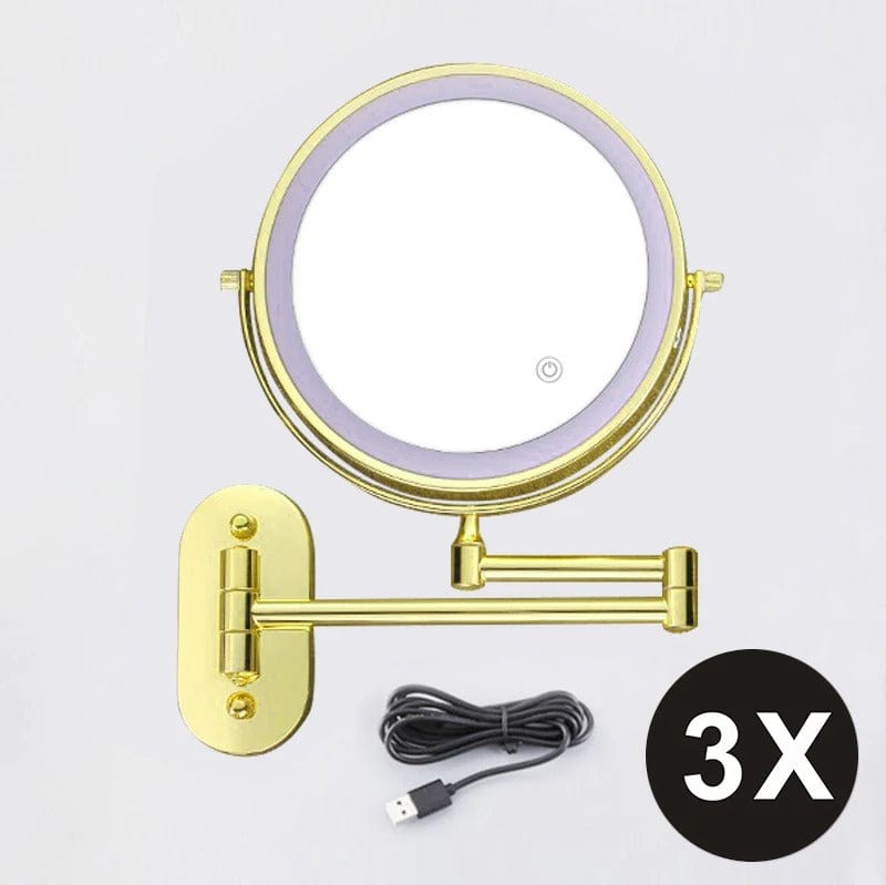 Lighted Makeup Mirror With Rechargeable LED Lighting NALANI